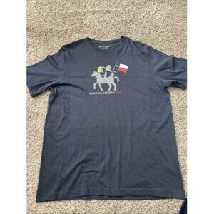 Travis Mathew Men's Hoot And Hollar Graphic Golf T-Shirt Size XXL Texas Navy